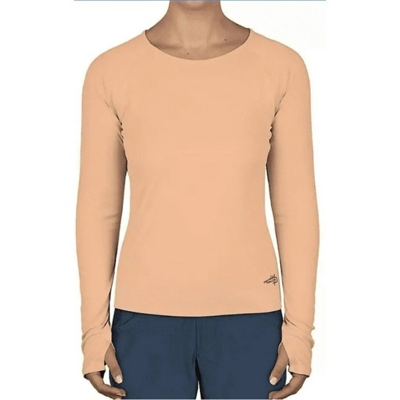 Reel Life Jax Beach Peach UV Long Sleeve Breathable Thumb Hole Shirt XXL NWT - Picture 2 of 8